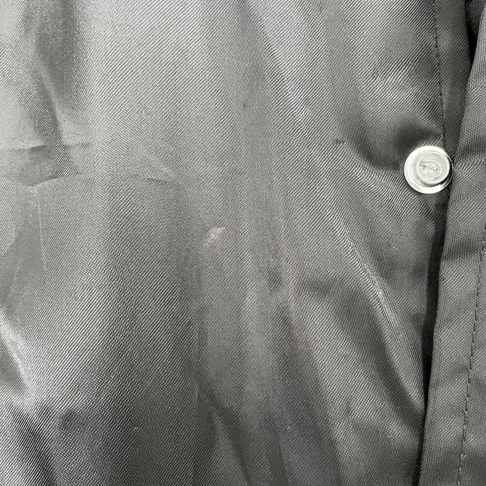VINTAGE US Army Jacket Adult Medium Black Satin Bomber Quilted POW MIA Men M 80s - Picture 9 of 14
